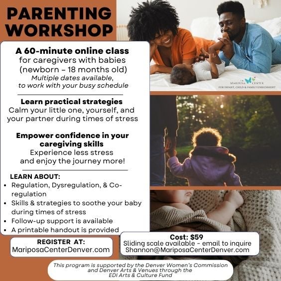 More Info for Parenting Workshop at The Mariposa Center