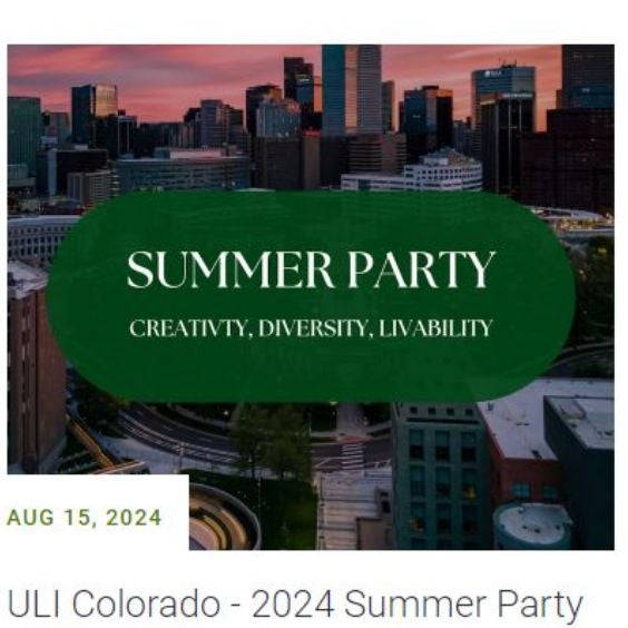 More Info for ULI Colorado - 2024 Summer Party